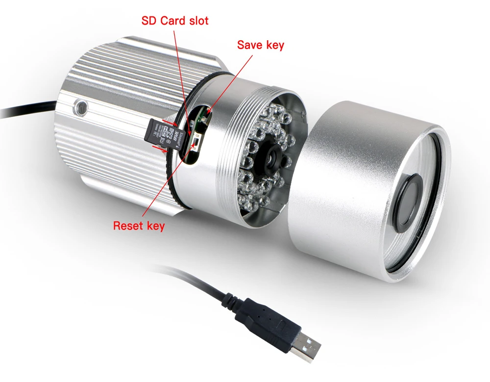 Outdoor CCTV Digital Video Recorder Security Camera System Built In TF Card 24 Infrared Light | Безопасность и защита