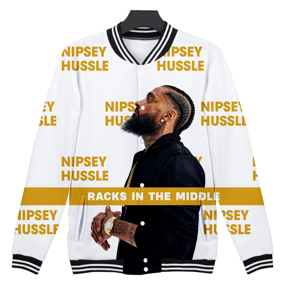 Мужские куртки и пальто Nipsey Hussle Harajuku 3d бейсбольные куртки для колледжа хип-хоп повседневная одежда мужская бейсбольная Толстовка на заказ