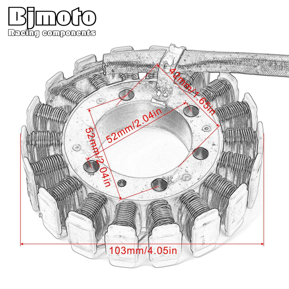 

BJMOTO Motorcycle Stator Coil For Honda CN250 HELIX 250 1986-2007 Generator Magneto