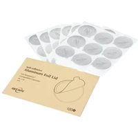 recaps 120240360 pcs adhesive aluminum lids seals for filling empty disposable refillable reusable nespresso pod capsule