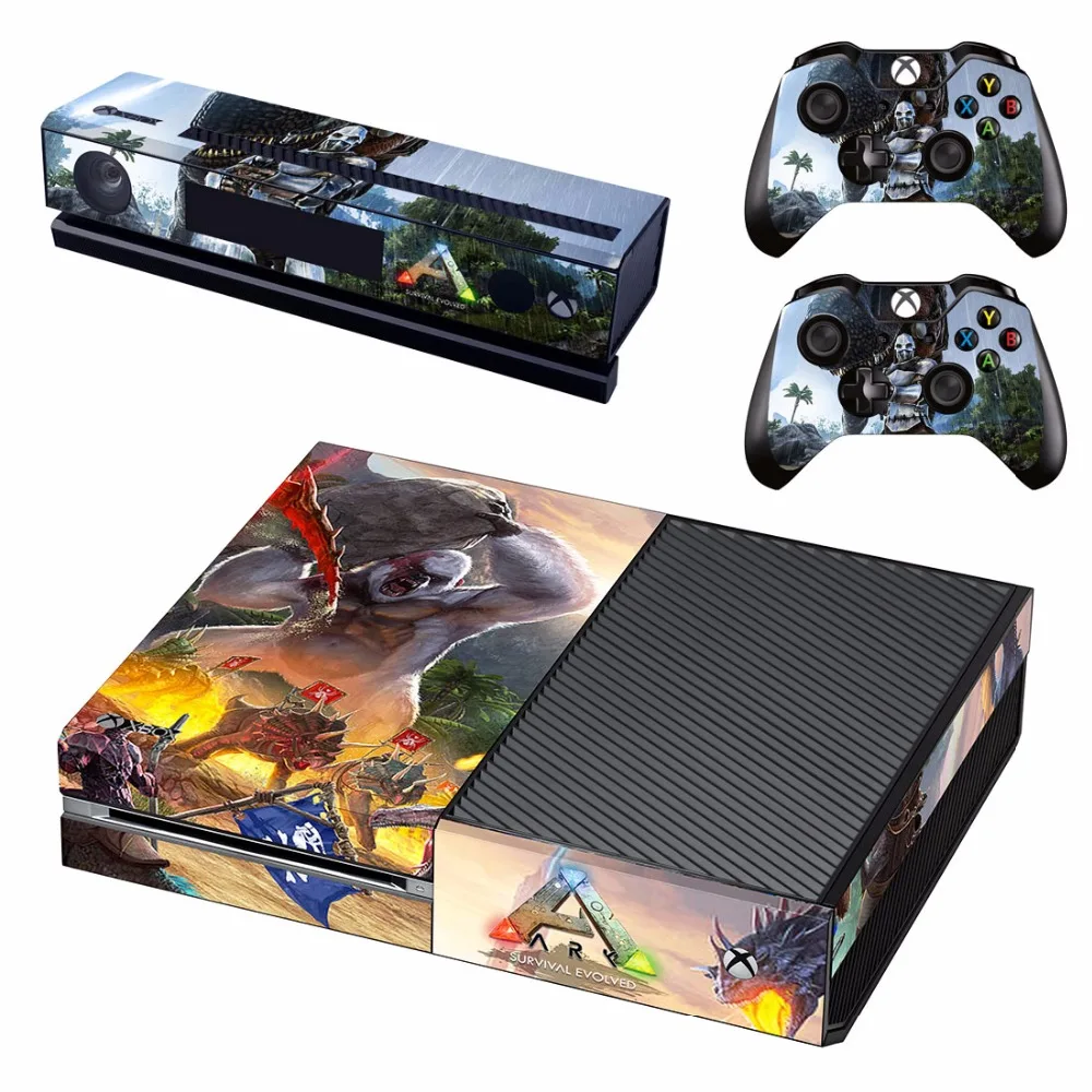 ARK: виниловый чехол наклейка для Microsoft Xbox One Console & Kinect 2 controller skins|ark|ark survival evolvedark |