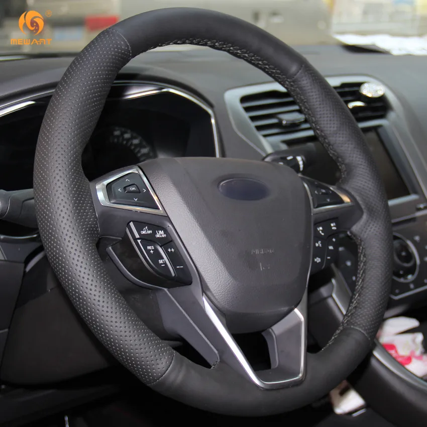 MEWANT черная искусственная кожа фотоаксессуары для ord Mondeo Fusion 2013 2019 EDGE 2015