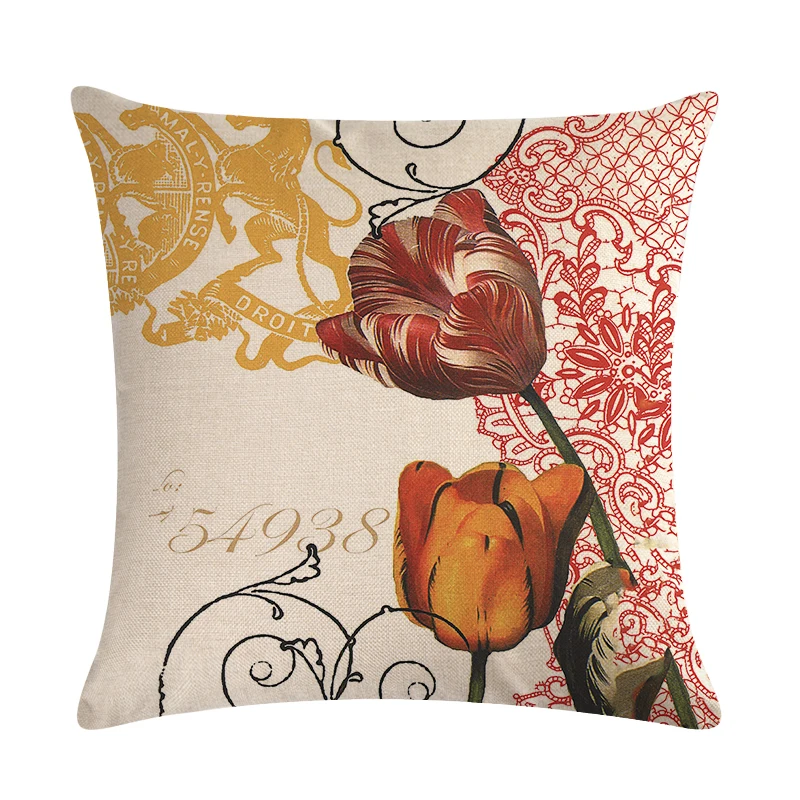 Чехол в винтажном стиле искусственная подушка из хлопка декоративное кресло для