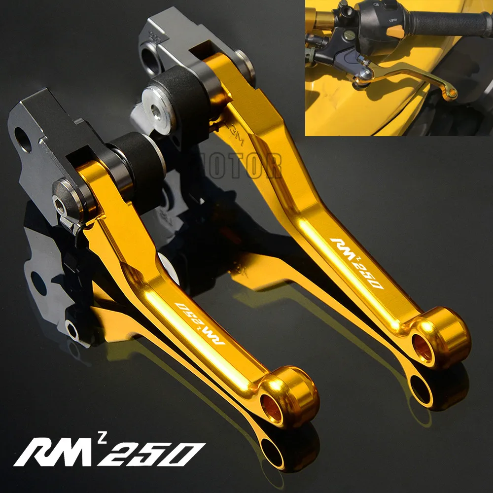 

For Suzuki RMZ250 RMZ 250 2004-2018 2005 2006 2007 2008 CNC Aluminum Motorcycle DirtBike Motocross Pivot Brake Clutch Levers