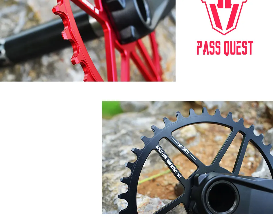 Пройти QUEST GXP велосипедная передняя звезда 38 T/40 T/42 T 0 мм смещение MTB Горный велосипедная Звездочка для Sram XX1 eagle XO1 X1 GX X9 Кривошипные части