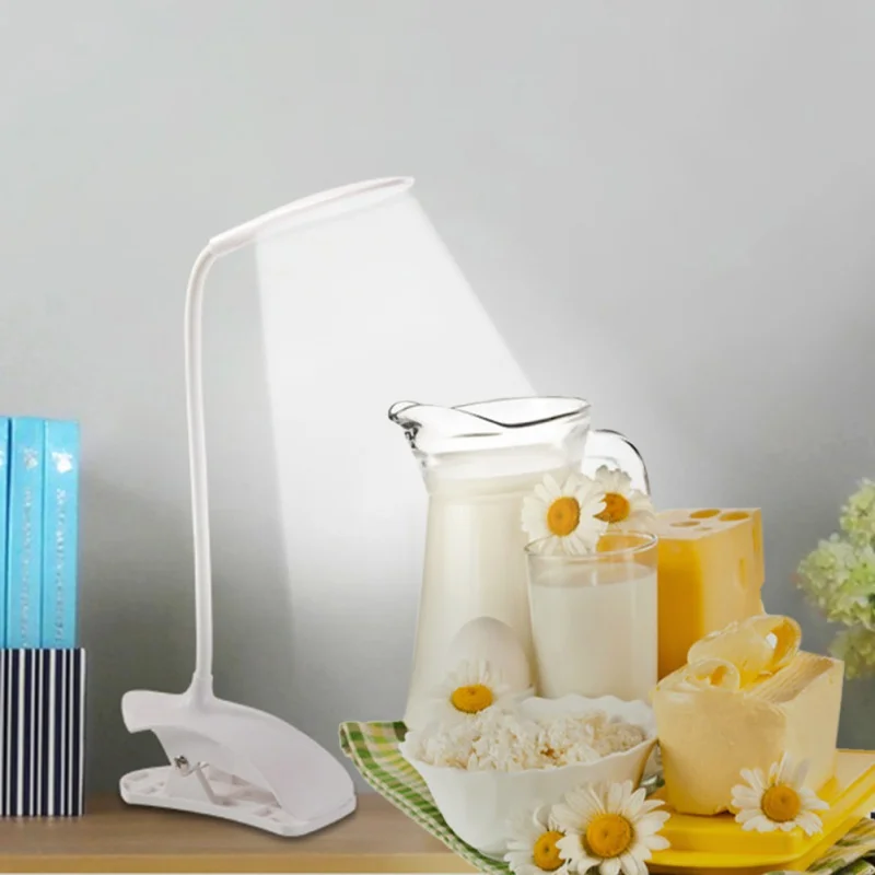 USB Led Desk Lamp Ultra Bright Table LED Reading with Clip Bed Book Light Touch lamps | Освещение