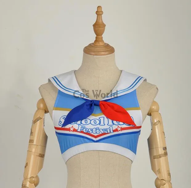 Милый! Солнечный свет! Aqours Watanabe You Cheerleaders костюм моряка платье униформа наряд
