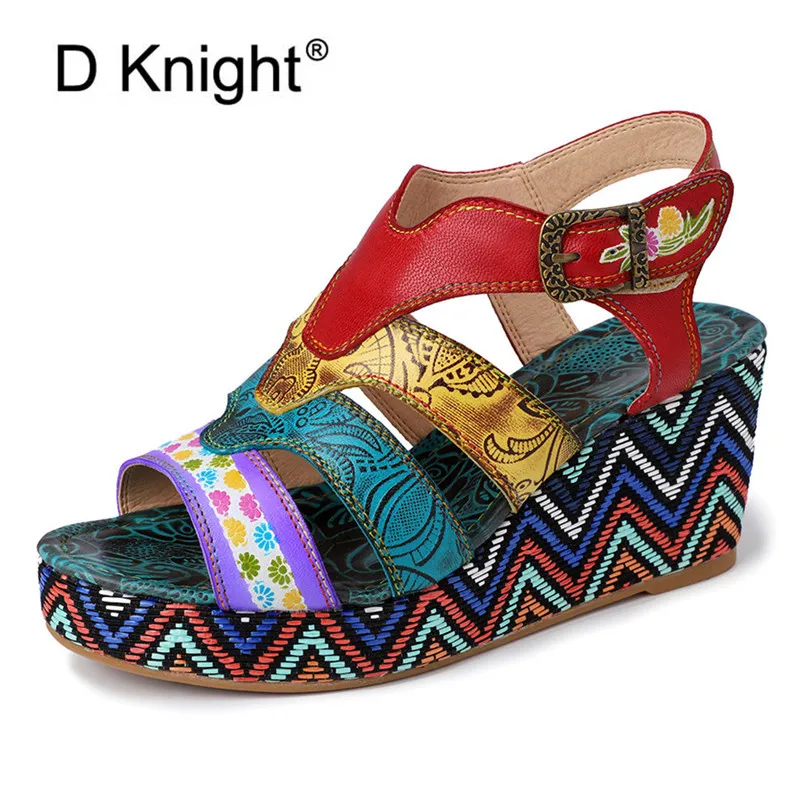 Женские босоножки на высоком каблуке с принтом в полоску ручной работы Женская