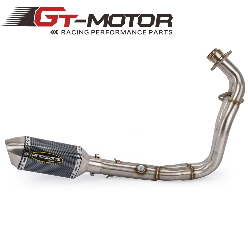 GT Motor MT07 FZ07 полностью выхлопная система мотоцикла для Yamaha MT 07 FZ Tracer 2014 2018 с