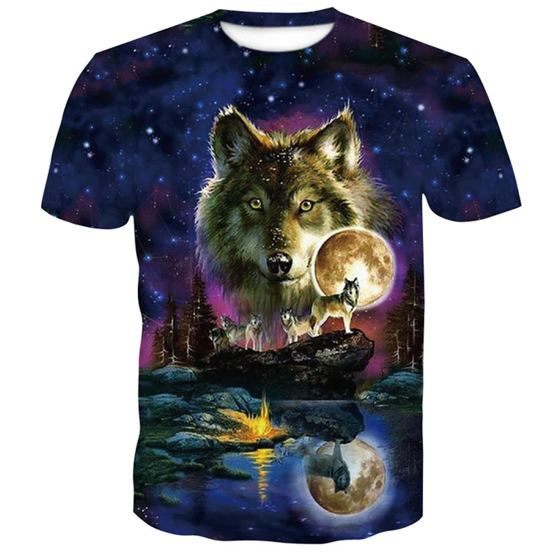 Футболка мужская с коротким рукавом 3D принтом летняя | Мужская одежда
