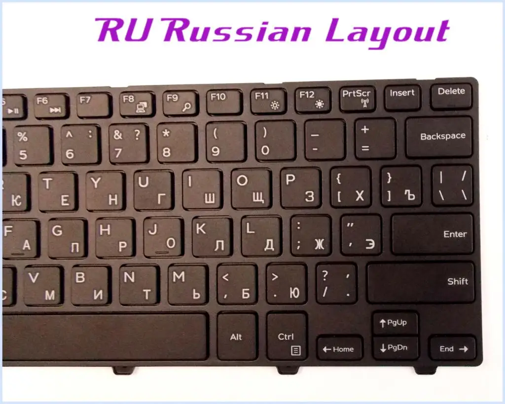Русская раскладка клавиатуры для ноутбука Dell Inspiron 14-5000 серии 5447 5448 5458/ноутбук без