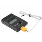 Цифровой измеритель температуры типа K, цифровой промышленный детектор температуры с одним входом и ЖК дисплеем и зондом термопары