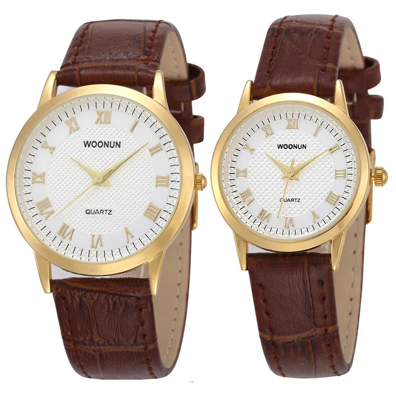 Часы мужские/женские Кварцевые водонепроницаемые с кожаным ремешком | Наручные