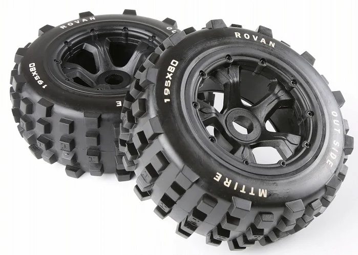 Запчасти для автомобилей Rovan 1/5 весы шины задних колес RV HPI BAJA 5T 5SC LOSI 5ive t DBXL 195*80