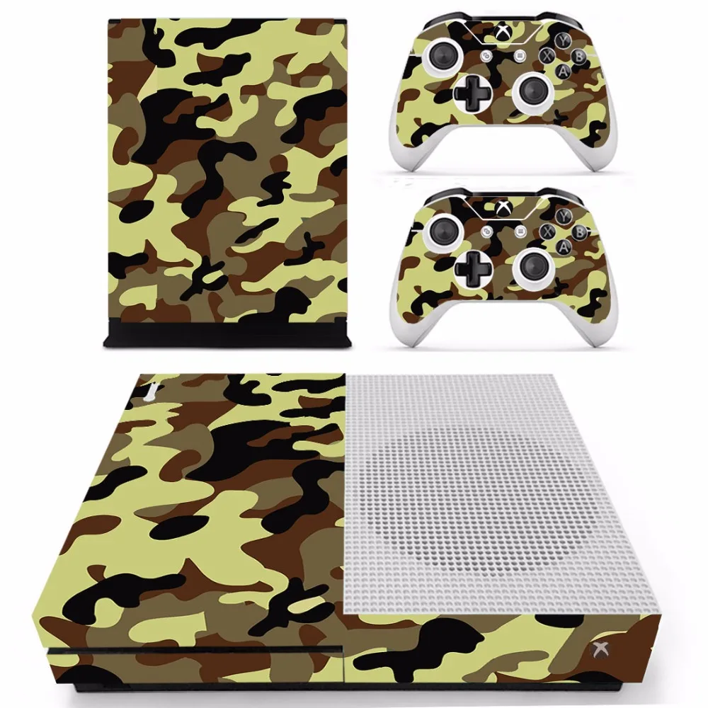 Новые камуфляжные наклейки для консоли Xbox One S и контроллеров тонкие виниловые