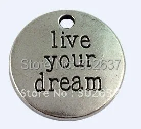 40 шт. Тибетский серебристый цвет амулеты вашей мечты A12584|dream charm|charm charmlive your dream charm