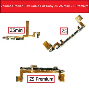 Гибкий кабель для кнопки питания и громкости для Sony Xperia Z5 E6653Z5Mini Compact E5803 E5823Z5 Premium E6833, затвор и вибраторы, гибкие детали