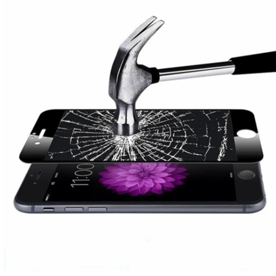 9H полное покрытие Защитное стекло для iphone 8 7 6 6s X XS MAX 5S se 5 защита экрана закаленное