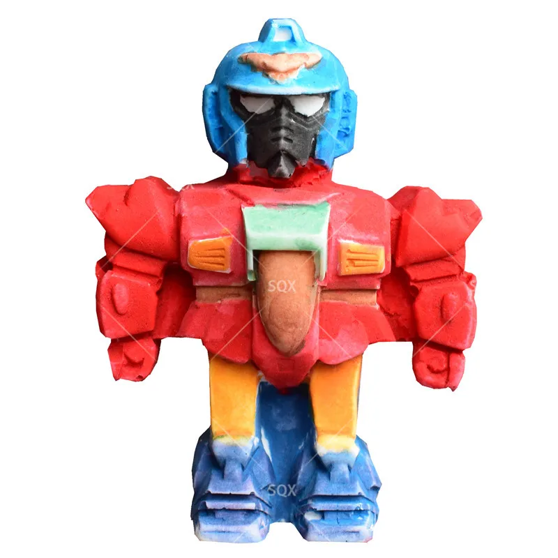 3D Робот Форма помадка торт выпечки формы силиконовые украшения инструменты