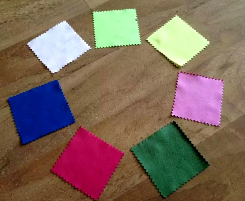 100 шт. случайному выбору серебристого цвета для полировки очистки Салфетка Для