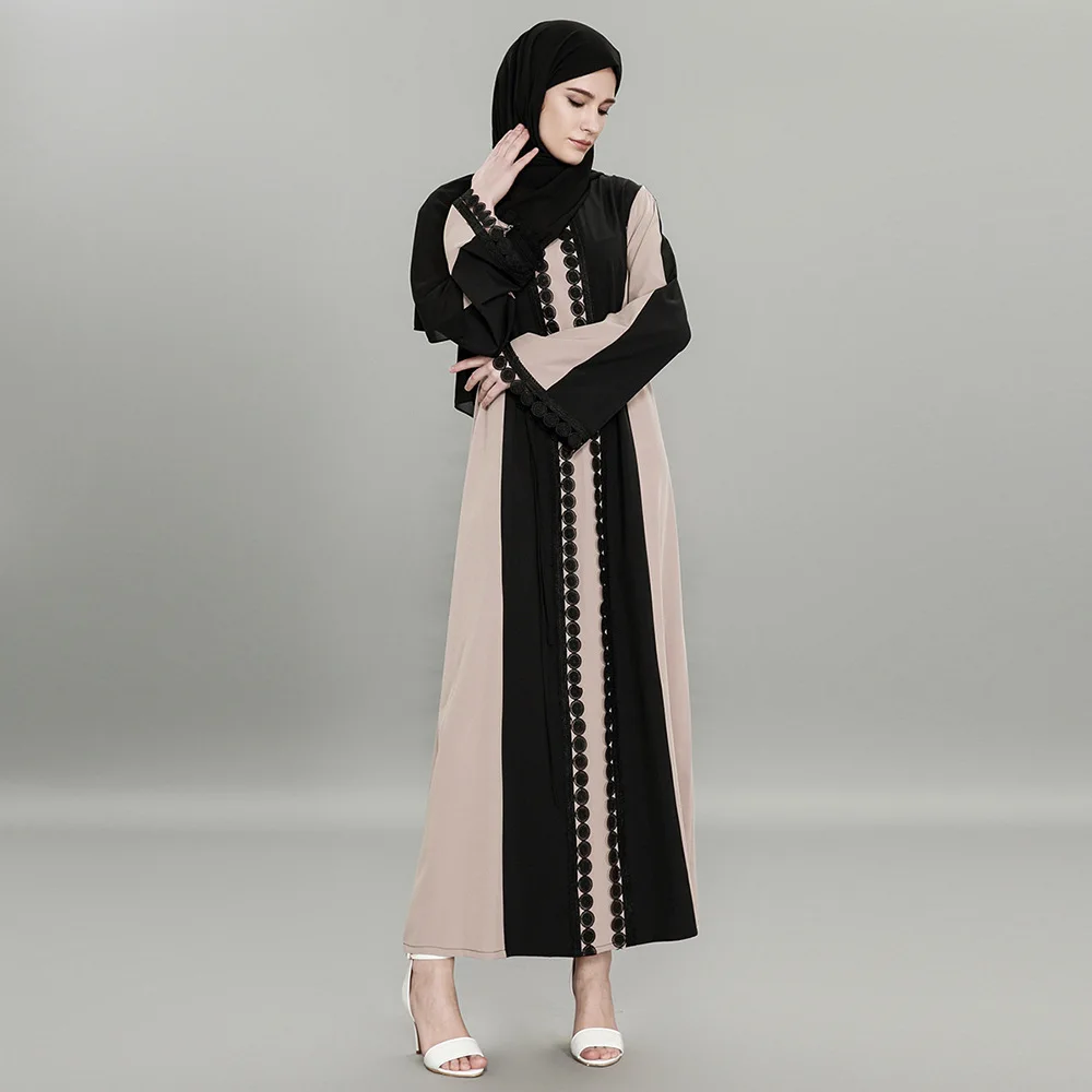2018 summer Nida Muslim Dress Abaya in Dubai long dress Islamic robe For Women Jilbab Djellaba Robe Musulmane | Женская одежда