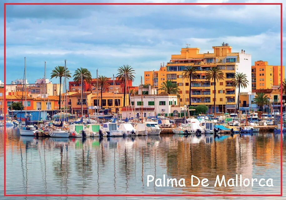 

10K Landmarks Magnets 78*54*3mm Palma De Mallorca Souvenir Fridge Magnets 20261