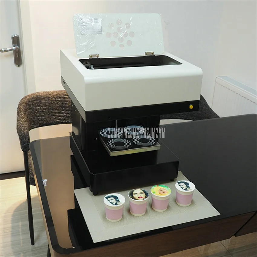 Арт Кофе напитки принтер быстрая скорость 4 чашки селфи кофе молочный чай йогурт