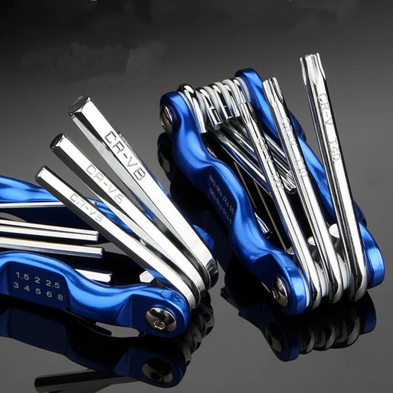 

Portable Folding Hexagon Hex Key Allen Wrench set Spanner Multi-Function Hand Tool ScrewDriver Kit diagnostic-tool