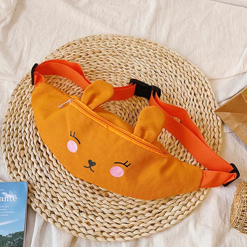 Orange Waist pack Женская поясная сумка, поясная сумка, новая сумка, банановые сумки с милым рисунком, сумка на грудь, посыльное на плечо для отдыха - Цвет: Orange Waist pack