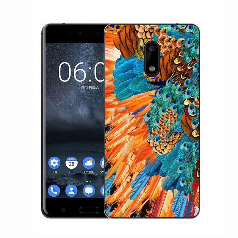 Чехол для Nokia 6 силиконовый чехол 3 5 с объемным рельефным рисунком мягкий из ТПУ