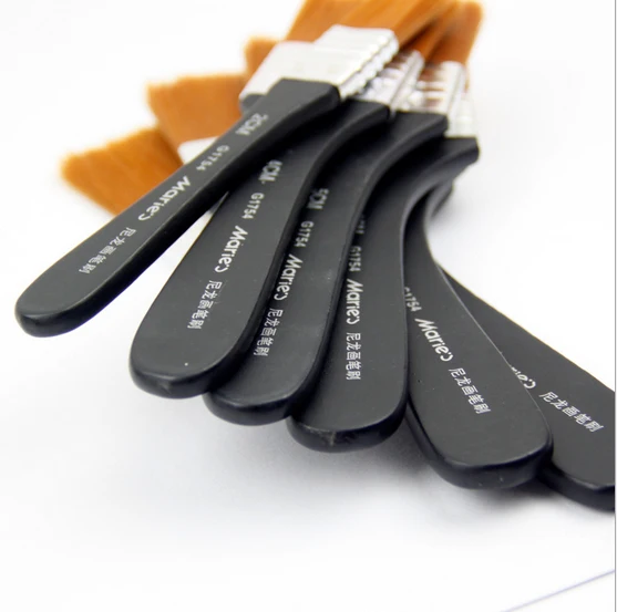 6 стилей Maries Акварельная масляная кисть для рисования нейлоновая волос