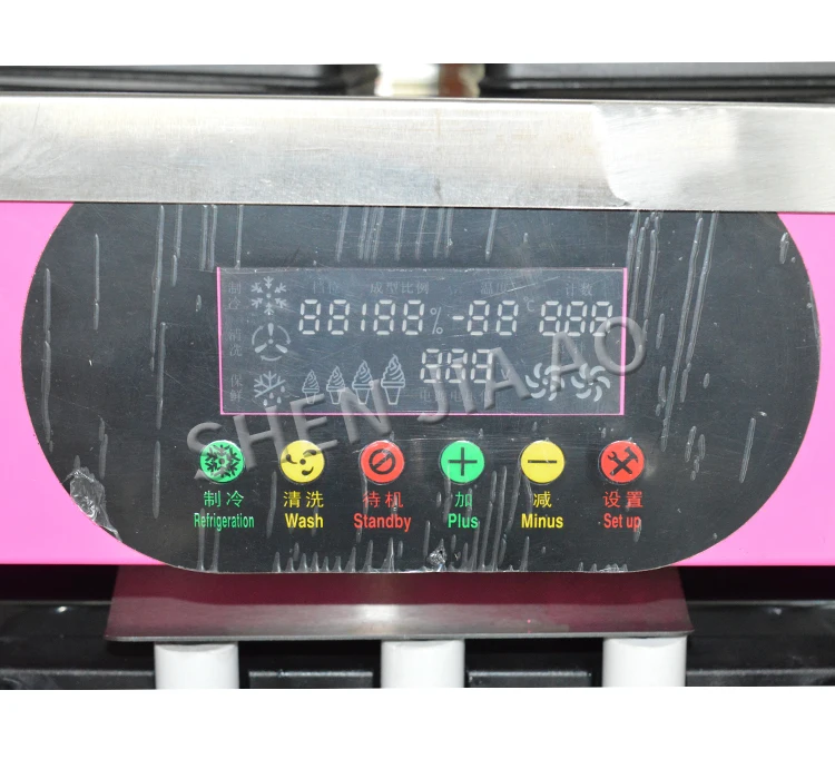 110 v/220 V Мягкий мороженое машина коммерческий сладкий конус мороженое машина XQ-18X три-ароматы Мороженого Maker 18L-22L/H 1800W