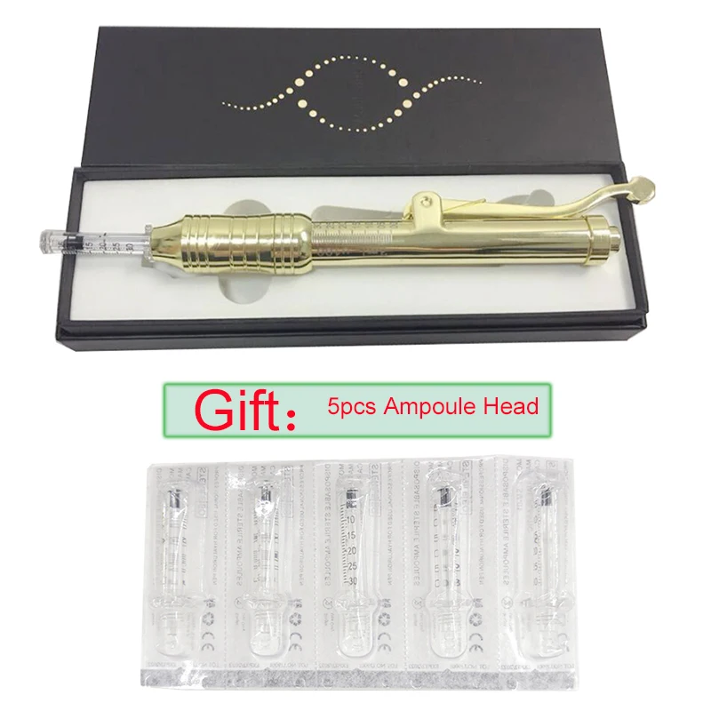 24K hyaluronic injection pen for Lip Fillers hyaluron atomizer hyaluronzuur pen water syringe needle injection needles