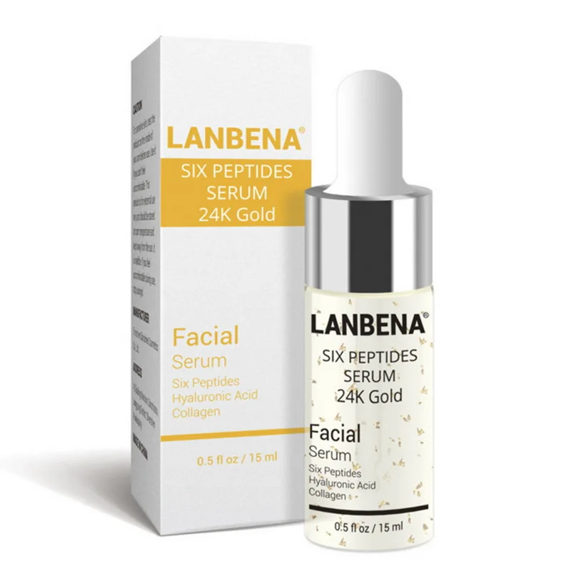 LANBENA Золотая Сыворотка для лица шесть пептидов натуральный удалитель