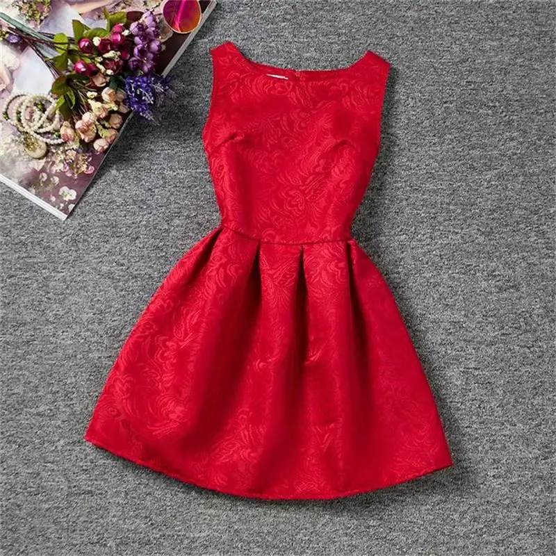 Baby Girl Summer Sleeveless Kids Dresses for Girls Children Clothing Party Wear School Outfits 6 To 12 Years Teens Vestidos | Детская