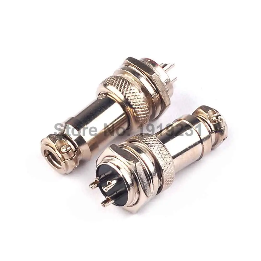1 пара Штекерный и гнездовой разъем диаметр 16 мм|plug pin|plug adaptorplug battery |