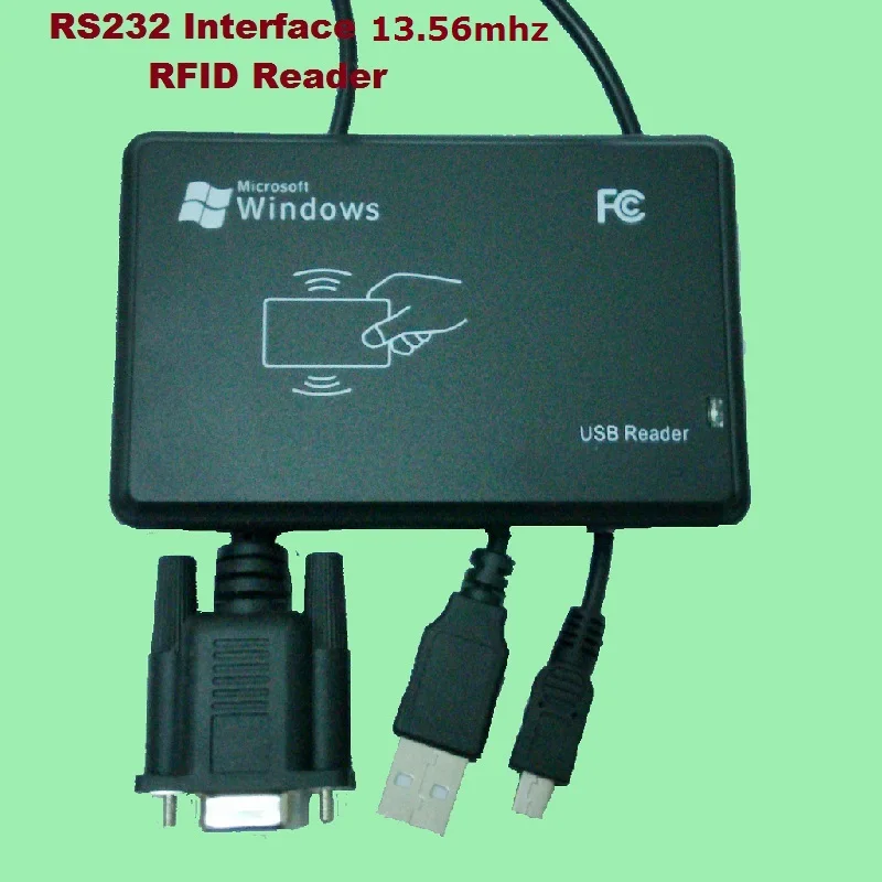 RS232 Inerface 13 56 МГц рчид IC настольная карта USB считыватель совместимый датчик
