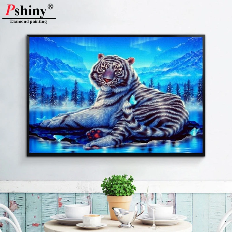 Pshiny 3d DIY Алмазная вышивка рукоделие детские брюки с тигровым анимальным