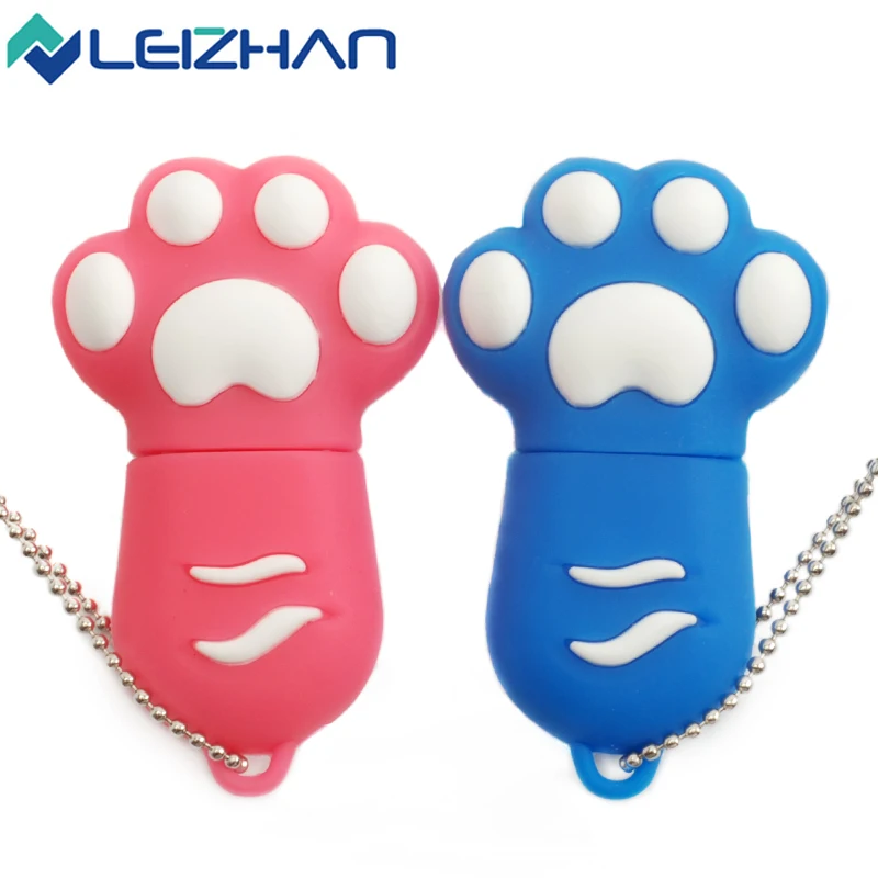 USB-флеш-накопитель LEIZHAN в виде кошачьей лапы 4 ГБ 8 16 32 64 | Компьютеры и офис