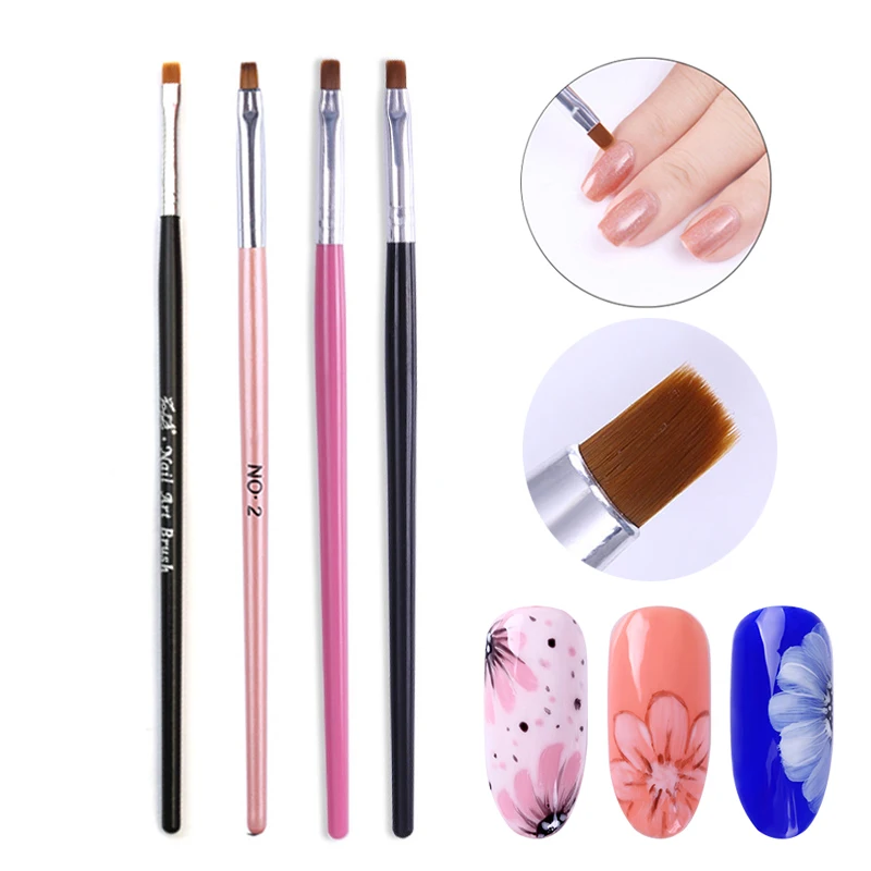 1 шт. ручка для рисования ногтей щетка очистки от пыли черная деревянная кисть