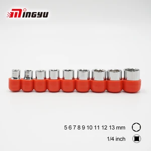 Набор торцевых гаечных ключей 14 с держателем, 6-13 мм диаметром, двухсторонние 6 точек, удаление гаек ручные инструменты для гаечного ключа с храповым механизмом