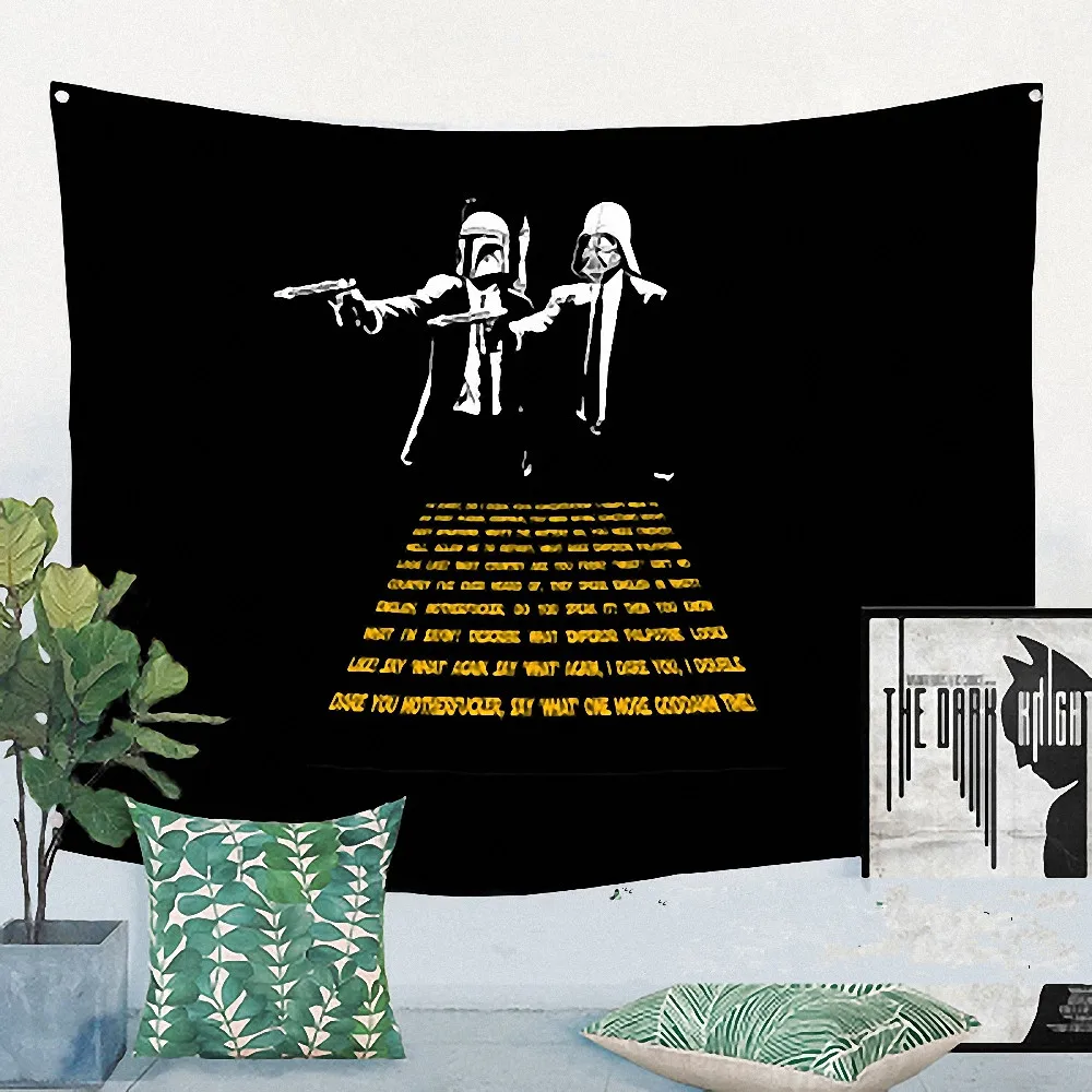 

Classic Movie\Rock Band\Creative Pattern Flag Banner Cloth Art Retro Poster Tapestry Wall Sticker Hanging Painting Indoor Decor
