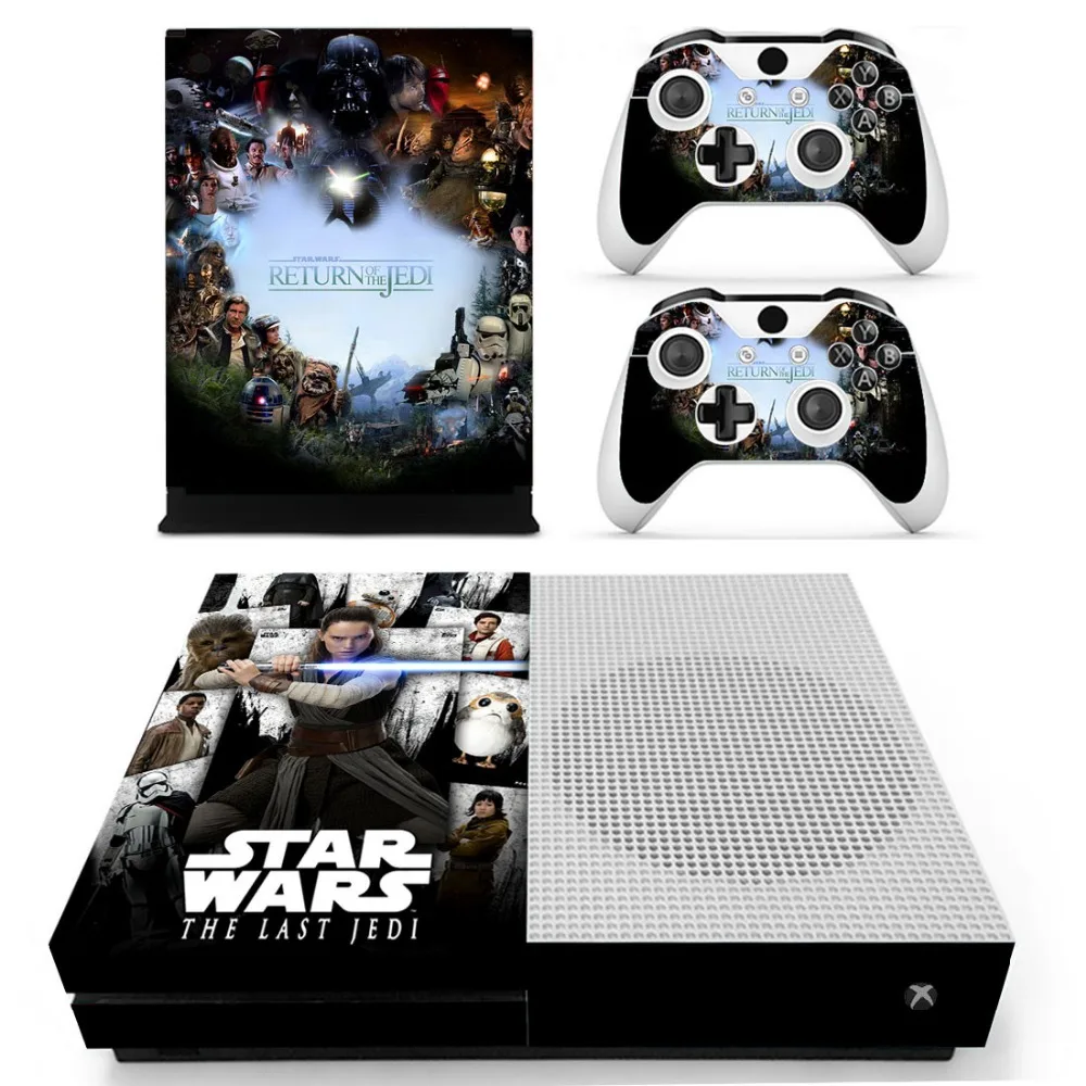 Звездные войны: последние наклейки Jedi Vinly Skin для консоли XBOX One S с двумя