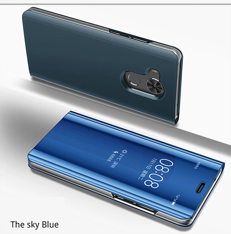 Умный кожаный откидной зеркальный чехол с подставкой для huawei mate 8 9 10 Pro Lite P8 P9 P10 Plus P20 Pro P20 P Smart Honor 10