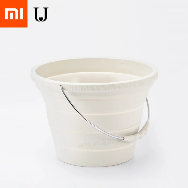 style 1 Xiaomi 7.2L многофункциональное силикагелевое ведро портативное складное Силиконовое ведро телескопическое домашнее уличное легко моющееся - Цвет: style 1