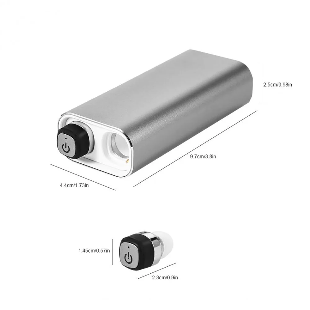 Hevaral TWS Bluetooth 5,0 наушники с зарядным устройством HIFI стерео звук истинные беспроводные наушники IPX7 водонепроницаемые невидимые наушники