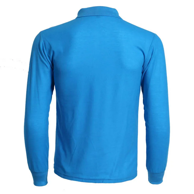 Рубашка-поло Мужская дышащая с длинным рукавом Повседневная брендовая