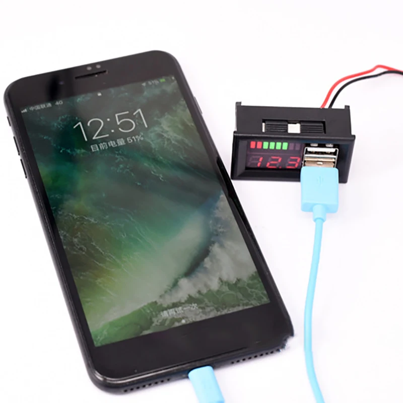 СВЕТОДИОДНЫЙ цифровой дисплей Вольтметр Мини вольтметр тестер напряжения