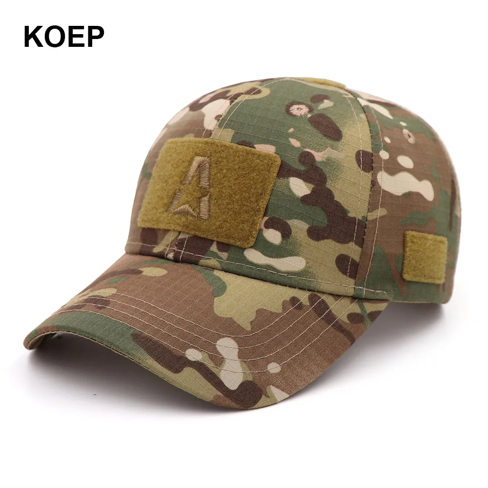 KOEP, уличная спортивная бейсболка, бейсбольная кепка s, камуфляжная, простая, тактическая, Армейская, камуфляжная, Охотничья Кепка для мужчин, для взрослых, тренировочная Кепка - Цвет: CP