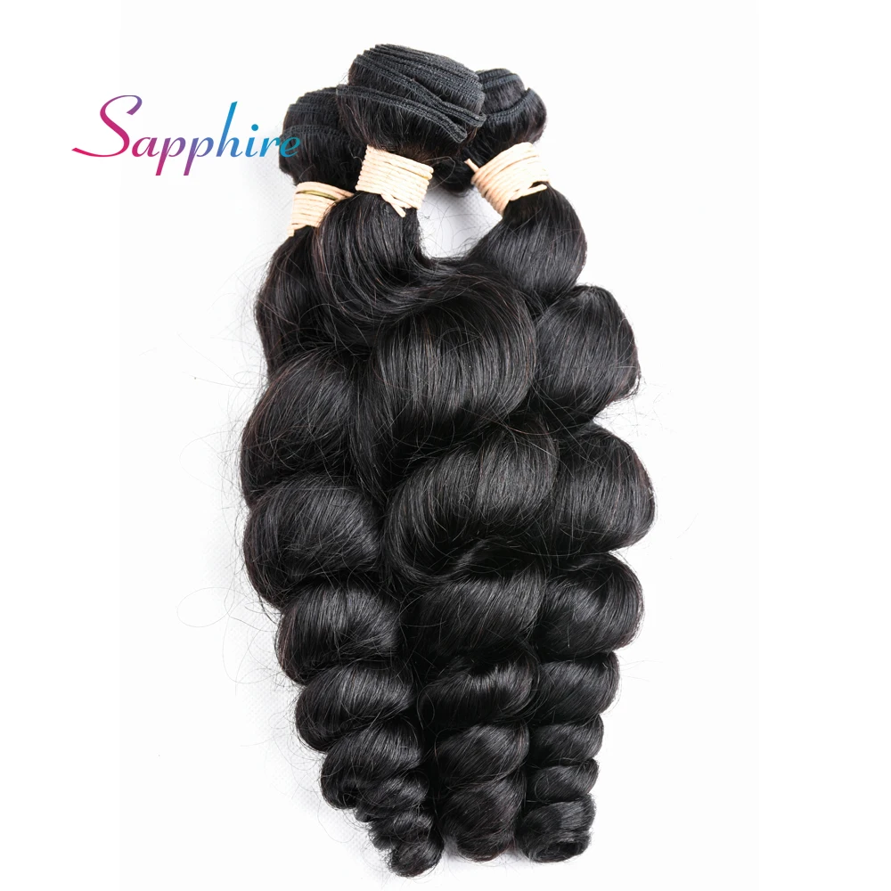 

Malaysian Loose wave Hair 100% Human Hair Bundles Hair Extension Natural Color Can Buy 3 or 4 Bundles Free Shipping